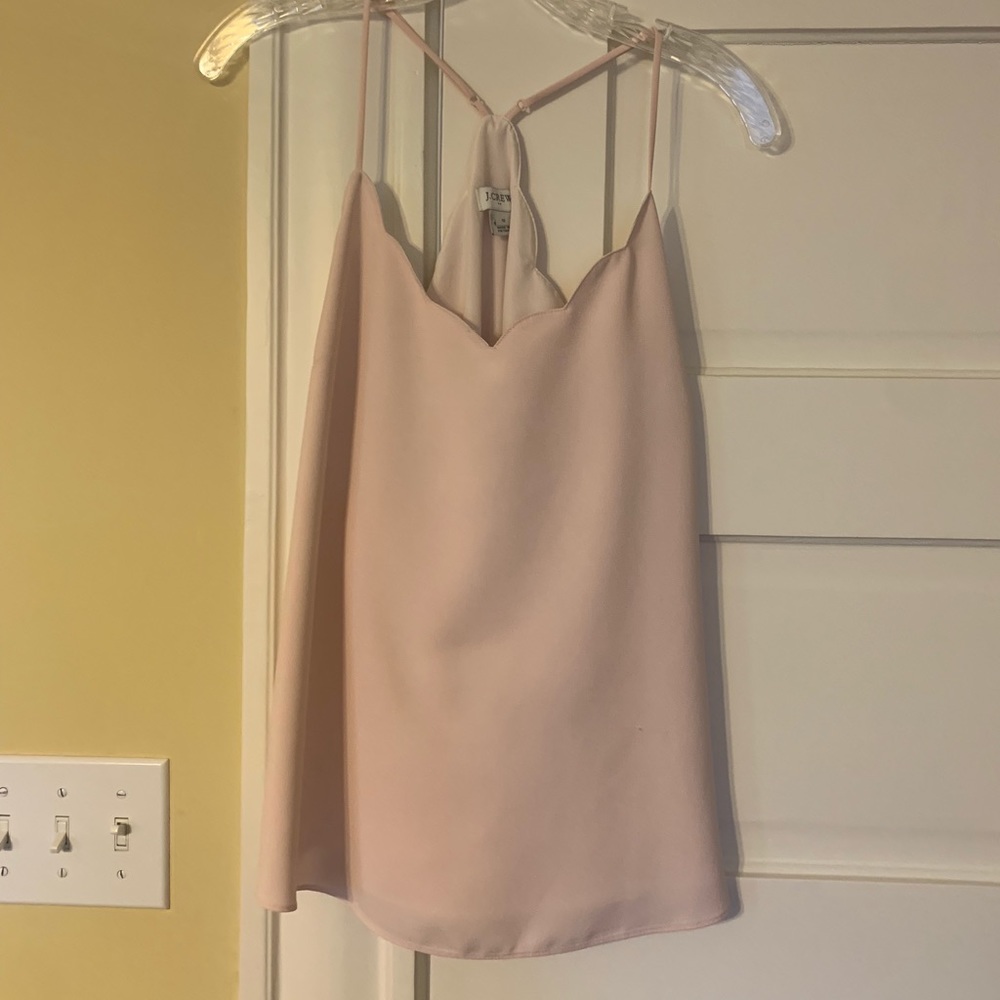 J Crew Factory Scalloped Cami Top
